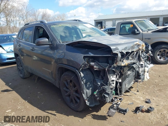 2015 Jeep Cherokee Limited with VIN 1C4PJMDB7FW591772, listed as a IAAI auction lot 41684106 with 118,708 mi miles and . Bid and sale history available at DreamBid. Image 1.