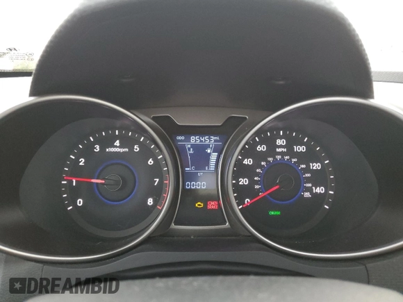 2014 Hyundai Veloster with VIN KMHTC6ADXEU184741, listed as a Copart auction lot 81136964 with 85,453 mi miles and Salvage Title. Bid and sale history available at carsss.com. Image 9.