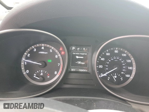 2018 Hyundai Santa Fe 2.4L with VIN 5NMZT3LB2JH056889, listed as a Copart auction lot 57801705 with 133,454 mi miles and Salvage title. Bid and sale history available at DreamBid. Image 9.