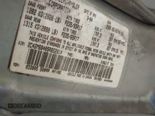 2005 Chrysler Pacifica Touring with VIN 2C4GM68405R652014, listed as a IAAI auction lot 42077714 with 321,291 mi miles and . Bid and sale history available at DreamBid. Image 9.