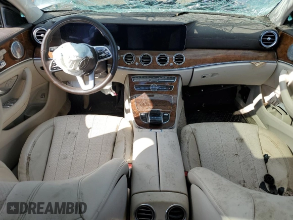 2020 Mercedes-Benz E-Class E 350 with VIN W1KZF8EBXLA820458, listed as a Copart auction lot 48952455 with 0 mi miles and Clean Title. Bid and sale history available at carsss.com. Image 8.