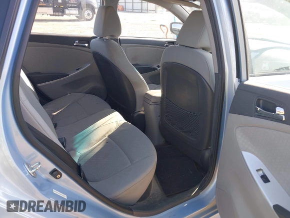 2012 Hyundai Accent SE with VIN KMHCU5AE0CU022050, listed as a IAAI auction lot 41955452 with 140,460 mi miles. Bid and sale history available at carsss.com. Image 8.