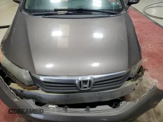 2012 Honda Civic EX with VIN 19XFB2F80CE320346, listed as a Copart auction lot 53514955 with Not Provided miles and Salvage Title. Bid and sale history available at DreamBid. Image 11.
