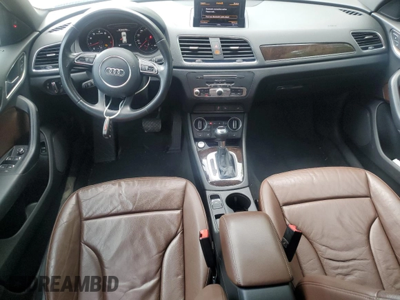 2016 Audi Q3 Premium Plus with VIN WA1BFCFS7GR014866, listed as a Copart auction lot 52479085 with 107,570 mi miles and Salvage title. Bid and sale history available at DreamBid. Image 8.