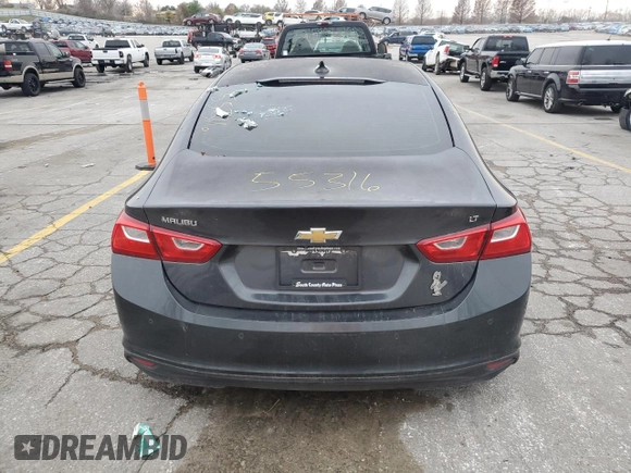 2016 Chevrolet Malibu LT with VIN 1G1ZE5ST6GF176984, listed as a Copart auction lot 83893314 with 135,170 mi miles and Salvage Title. Bid and sale history available at DreamBid. Image 6.