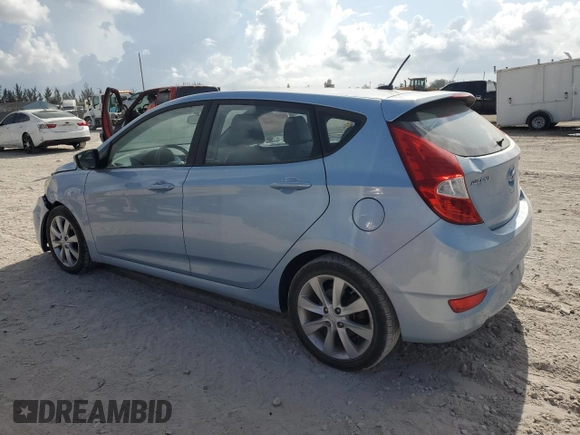 2012 Hyundai Accent SE with VIN KMHCU5AE3CU012287, listed as a Copart auction lot 60224945 with 62,583 mi miles and Salvage title. Bid and sale history available at DreamBid. Image 2.