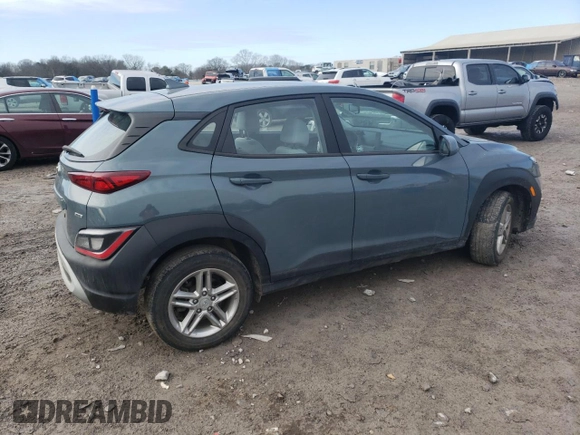 2022 Hyundai Kona SE with VIN KM8K2CAB1NU755691, listed as a Copart auction lot 88602655 with 37,517 mi miles and Salvage Title. Bid and sale history available at carsss.com. Image 3.