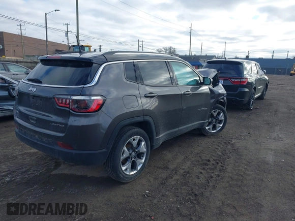2021 Jeep Compass Limited with VIN 3C4NJDCB8MT524299, listed as a IAAI auction lot 41718321 with 67,618 mi miles and . Bid and sale history available at carsss.com. Image 4.