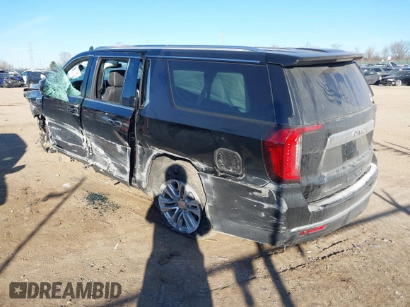 2023 GMC Yukon XL SLT z VIN 1GKS2GKT9PR208083, wystawiony jako IAAI lot #41285870 z przebiegiem 69 901 mil mil oraz . Historia ofert i sprzedaży dostępna na DreamBid. Obrazek 3.