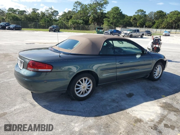 2003 Chrysler Sebring with VIN 1C3EL55T13N526050, listed as a Copart auction lot 72701534 with 87,624 mi miles and Salvage Title. Bid and sale history available at DreamBid. Image 3.