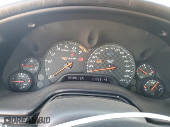 2004 Chevrolet Corvette Z06 with VIN 1G1YY12S745127491, listed as a Copart auction lot 76526834 with 70,782 mi miles and Salvage Title. Bid and sale history available at carsss.com. Image 9.