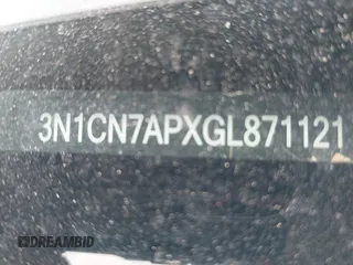 2016 Nissan Versa SV z VIN 3N1CN7APXGL871121, wystawiony jako IAAI lot #42304960 z przebiegiem 137 438 mil mil oraz . Historia ofert i sprzedaży dostępna na DreamBid. Obrazek 9.