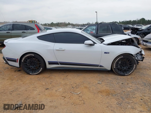 2024 Ford Mustang GT with VIN 1FA6P8CF1R5428590, listed as a IAAI auction lot 41791699 with 9,728 mi miles. Bid and sale history available at carsss.com. Image 13.