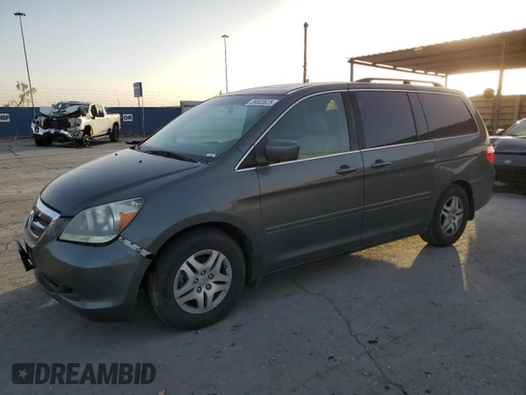 2007 Honda Odyssey EX-L with VIN 5FNRL38727B120069, listed as a Copart auction lot 89003625 with 234,863 mi miles and Salvage Title. Bid and sale history available at carsss.com. Image 1.