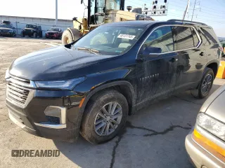 2022 Chevrolet Traverse LT Leather with VIN 1GNERHKW9NJ194998, listed as a Copart auction lot 46131745 with 43,684 mi miles and Salvage Title. Bid and sale history available at carsss.com. Image 1.