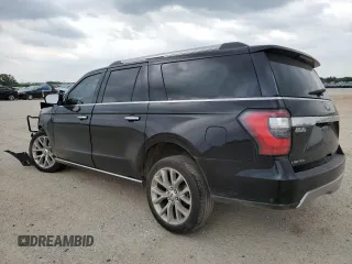 2018 Ford Expedition Max Limited z VIN 1FMJK1KT9JEA60967, wystawiony jako Copart lot #55322175 z przebiegiem 108 734 mil mil oraz Szkoda całkowita • Salvage title. Historia ofert i sprzedaży dostępna na DreamBid. Obrazek 2.