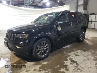 2017 Jeep Grand Cherokee Limited 75th Anniversary with VIN 1C4RJFBGXHC668691, listed as a Copart auction lot 45807895 with 101,907 mi miles and Salvage title. Bid and sale history available at DreamBid. Image 1.