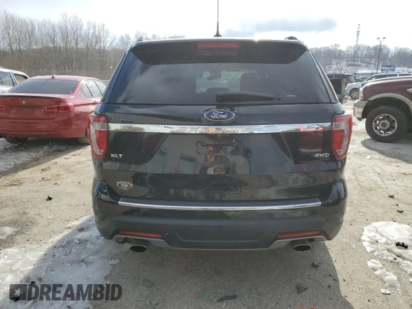 2018 Ford Explorer XLT with VIN 1FM5K8DH2JGB37301, listed as a Copart auction lot 88904155 with 88,029 mi miles and Non Repairable. Bid and sale history available at carsss.com. Image 6.