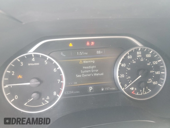 2016 Nissan Maxima SR with VIN 1N4AA6AP7GC395180, listed as a Copart auction lot 62188675 with 63,294 mi miles and Salvage title. Bid and sale history available at DreamBid. Image 9.