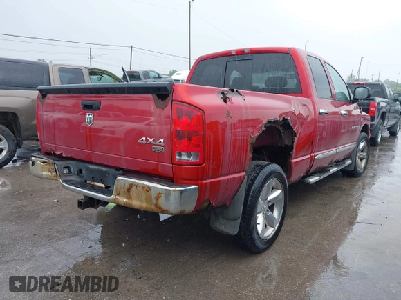 2006 Dodge 1500 SLT z VIN 1D7HU18216S562740, wystawiony jako IAAI lot #42403092 z przebiegiem 124 924 mil mil oraz . Historia ofert i sprzedaży dostępna na DreamBid. Obrazek 4.