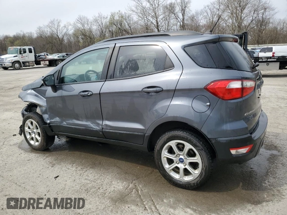 2019 Ford EcoSport SE with VIN MAJ6S3GL9KC304070, listed as a Copart auction lot 52250395 with 61,720 mi miles and Salvage Title. Bid and sale history available at carsss.com. Image 2.