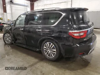 2021 Nissan Armada SL with VIN JN8AY2BB9M9795028, listed as a Copart auction lot 46712335 with 91,992 mi miles and Clean Title. Bid and sale history available at carsss.com. Image 2.