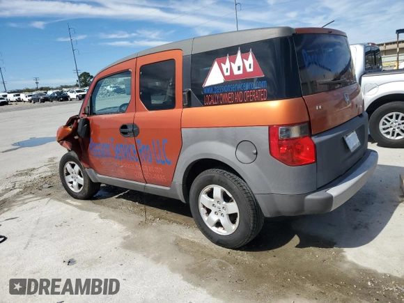 2003 Honda Element EX with VIN 5J6YH18573L013682, listed as a Copart auction lot 44502875 with 368,822 mi miles and Salvage Title. Bid and sale history available at DreamBid. Image 2.