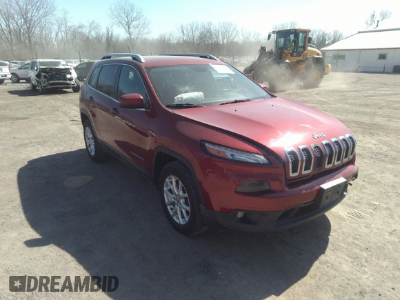 2014 Jeep Cherokee Latitude with VIN 1C4PJMCS7EW229179, listed as a IAAI auction lot 41793922 with 137,042 mi miles. Bid and sale history available at carsss.com. Image 1.