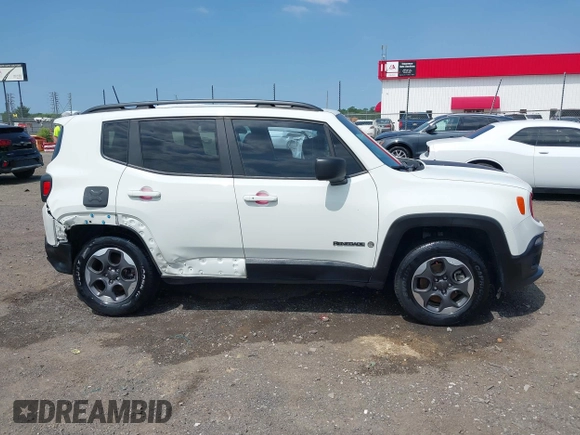 2018 Jeep Renegade Sport with VIN ZACCJBAB3JPH30955, listed as a IAAI auction lot 42332330 with 146,759 mi miles and . Bid and sale history available at DreamBid. Image 13.
