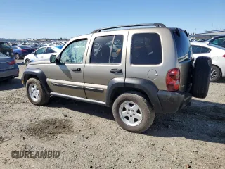 2005 Jeep Liberty Sport with VIN 1J4GK48K55W585730, listed as a Copart auction lot 48254745 with 173,010 mi miles and Clean Title. Bid and sale history available at carsss.com. Image 2.