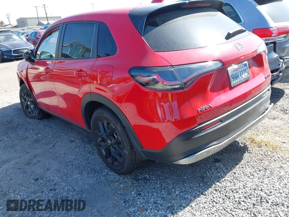 2024 Honda HR-V Sport with VIN 3CZRZ1H55RM707635, listed as a IAAI auction lot 41909808 with 28,626 mi miles and . Bid and sale history available at carsss.com. Image 3.