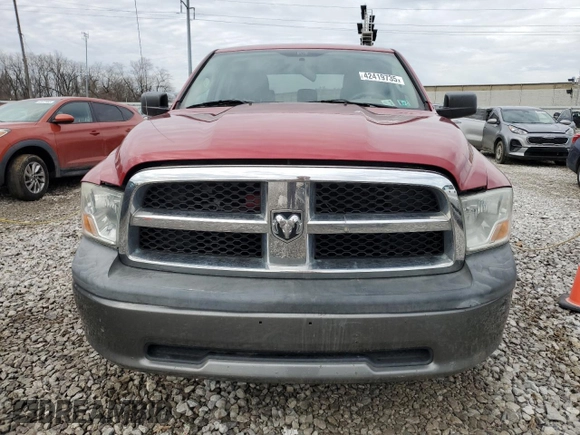 2010 Dodge 1500 SLT with VIN 1D7RV1CP9AS113819, listed as a Copart auction lot 42419735 with 184,566 mi miles and Salvage Title. Bid and sale history available at carsss.com. Image 5.