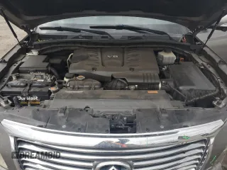 2012 Infiniti QX56 7-passenger with VIN JN8AZ2NE2C9021981, listed as a Copart auction lot 78465744 with 195,422 mi miles and Salvage Title. Bid and sale history available at carsss.com. Image 12.
