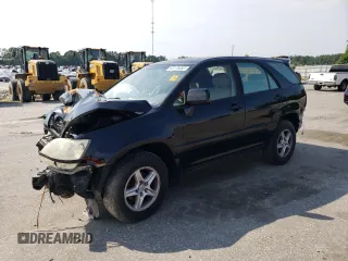 2001 Lexus RX 300 z VIN JTJHF10U410178258, wystawiony jako Copart lot #46568475 z przebiegiem 153 671 mil mil oraz Szkoda całkowita • Salvage title. Historia ofert i sprzedaży dostępna na DreamBid. Obrazek 1.