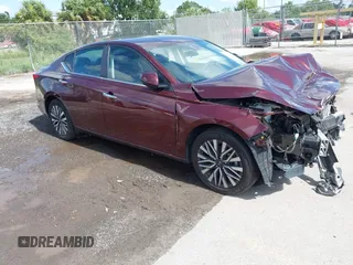 2024 Nissan Altima SV with VIN 1N4BL4DV9RN383505, listed as a IAAI auction lot 42763547 with 33,556 mi miles and . Bid and sale history available at DreamBid. Image 1.