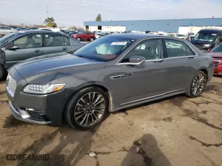 2017 Lincoln Continental Black Label with VIN 1LN6L9BC7H5611974, listed as a Copart auction lot 77337174 with 96,656 mi miles and Clean Title. Bid and sale history available at carsss.com. Image 1.