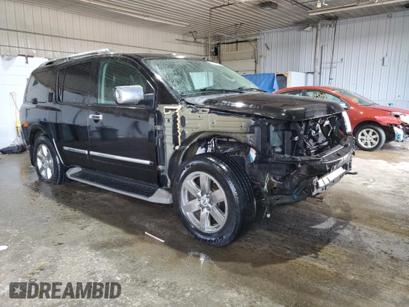 2011 Nissan Armada Platinum z VIN 5N1AA0NC8BN618558, wystawiony jako Copart lot #46445345 z przebiegiem 109 365 mil mil oraz Szkoda całkowita • Salvage title. Historia ofert i sprzedaży dostępna na DreamBid. Obrazek 4.