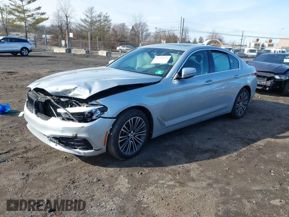 2019 BMW 5 Series 530i xDrive with VIN WBAJA7C57KWC77780, listed as a IAAI auction lot 41511124 with 35,696 mi miles. Bid and sale history available at carsss.com. Image 17.