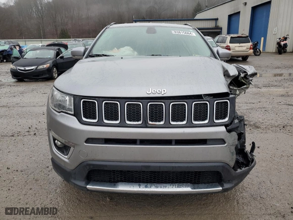 2020 Jeep Compass Limited with VIN 3C4NJCCB9LT140301, listed as a Copart auction lot 83815664 with 83,287 mi miles and Salvage Title. Bid and sale history available at carsss.com. Image 5.