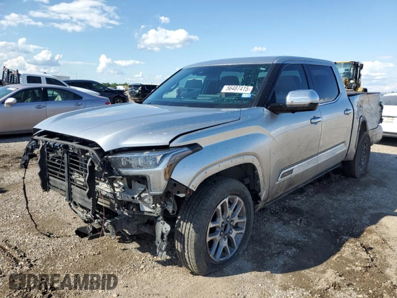 2023 Toyota Tundra 1794 Edition with VIN 5TFMA5AB6PX026745, listed as a Copart auction lot 56487415 with 30,545 mi miles and Salvage title. Bid and sale history available at DreamBid. Image 1.
