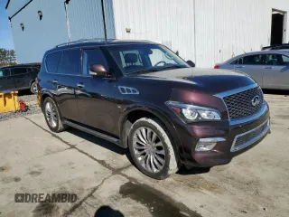 2016 Infiniti QX80 with VIN JN8AZ2NCXG9401316, listed as a Copart auction lot 45355605 with 119,867 mi miles and Salvage Title. Bid and sale history available at DreamBid. Image 4.