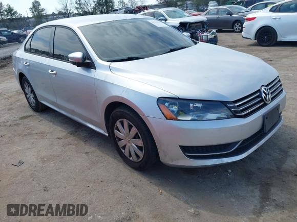 2013 Volkswagen Passat Wolfsburg Edition with VIN 1VWAH7A37DC132561, listed as a IAAI auction lot 41913353 with 125,709 mi miles and . Bid and sale history available at DreamBid. Image 1.