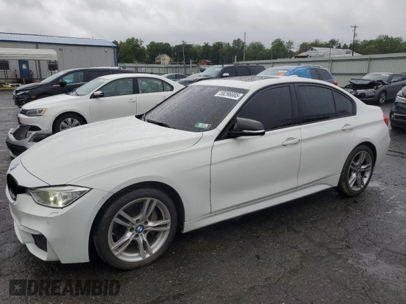 2014 BMW 3 Series 335i xDrive with VIN WBA3B9G51ENR92301, listed as a Copart auction lot 58296885 with 81,988 mi miles and Salvage title. Bid and sale history available at DreamBid. Image 1.