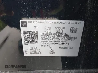2023 GMC Terrain SLE with VIN 3GKALTEG0PL226446, listed as a IAAI auction lot 41957224 with 24,727 mi miles and . Bid and sale history available at DreamBid. Image 9.