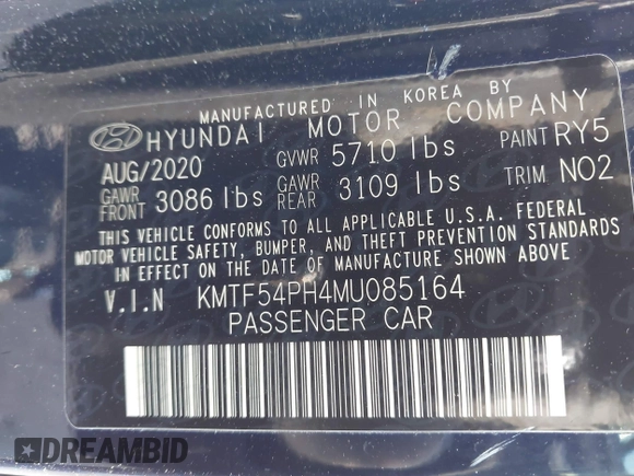 2021 Genesis G90 Ultimate with VIN KMTF54PH4MU085164, listed as a IAAI auction lot 41702570 with 27,794 mi miles and . Bid and sale history available at DreamBid. Image 9.