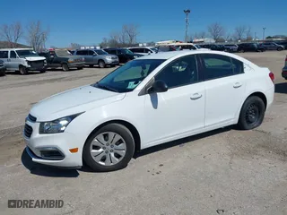 2015 Chevrolet Cruze LS with VIN 1G1PA5SH7F7172482, listed as a IAAI auction lot 41987767 with 99,399 mi miles. Bid and sale history available at carsss.com. Image 2.