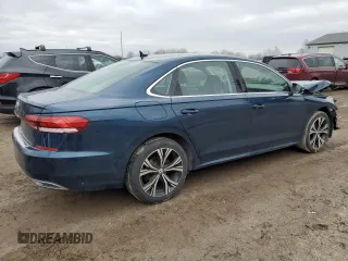 2021 Volkswagen Passat SE with VIN 1VWSA7A35MC012993, listed as a Copart auction lot 49927025 with 35,540 mi miles and Salvage title. Bid and sale history available at DreamBid. Image 3.