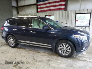 2015 Infiniti QX60 with VIN 5N1AL0MM6FC556695, listed as a Copart auction lot 56818345 with 139,502 mi miles and Salvage title. Bid and sale history available at DreamBid. Image 4.