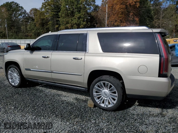 2015 Cadillac Escalade ESV Platinum z VIN 1GYS4UKJ7FR609546, wystawiony jako Copart lot #77941594 z przebiegiem 168 117 mil mil oraz Czysty tytuł • Clean title. Historia ofert i sprzedaży dostępna na DreamBid. Obrazek 2.