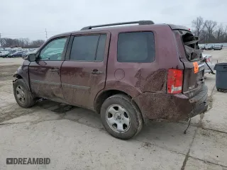 2013 Honda Pilot LX with VIN 5FNYF4H29DB085927, listed as a Copart auction lot 44906785 with 0 mi miles and Salvage Title. Bid and sale history available at carsss.com. Image 2.